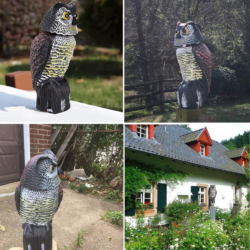 Owl Decoy with Rotating Head N393