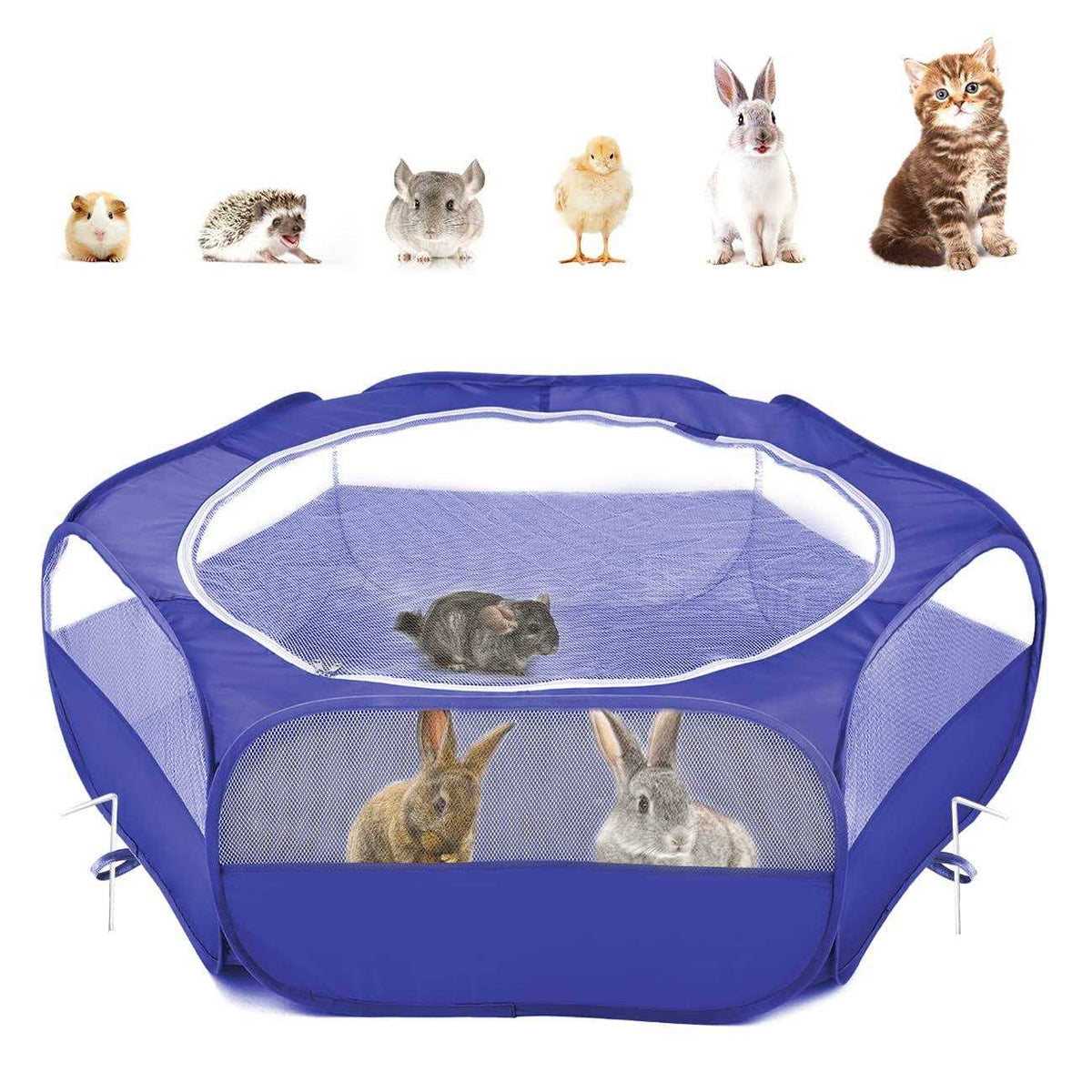 Small Animals Playpen with Zippered Cover C375560