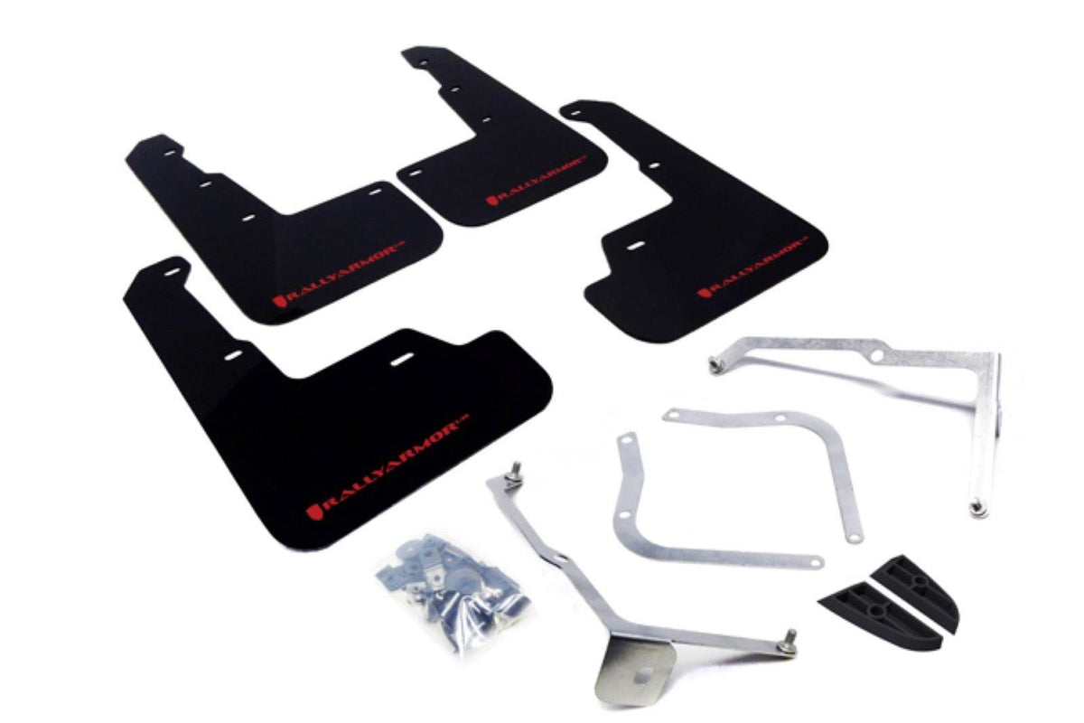 Black Mud Flap with Red Logo R76109