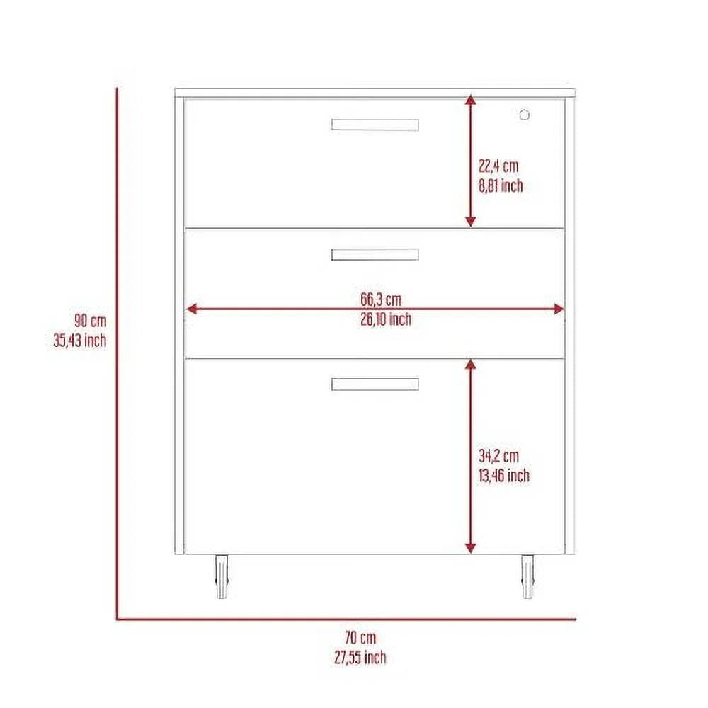 Black Storage Cabinet Drawer C3857