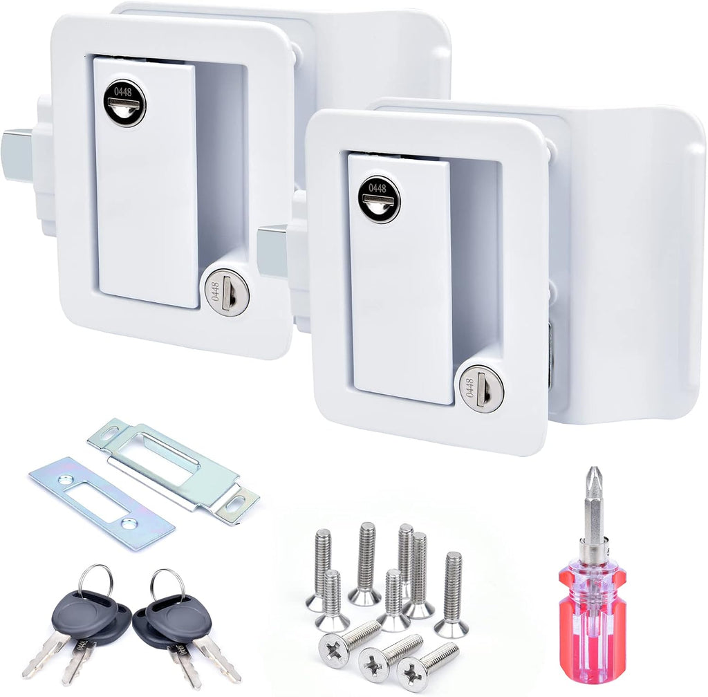 RV Entry Door Lock with Paddle Deadbolt Q298