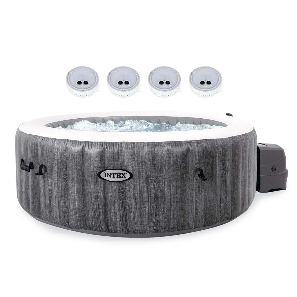 Inflatable Hot Tub with Multi-Colored LED Lights T7364