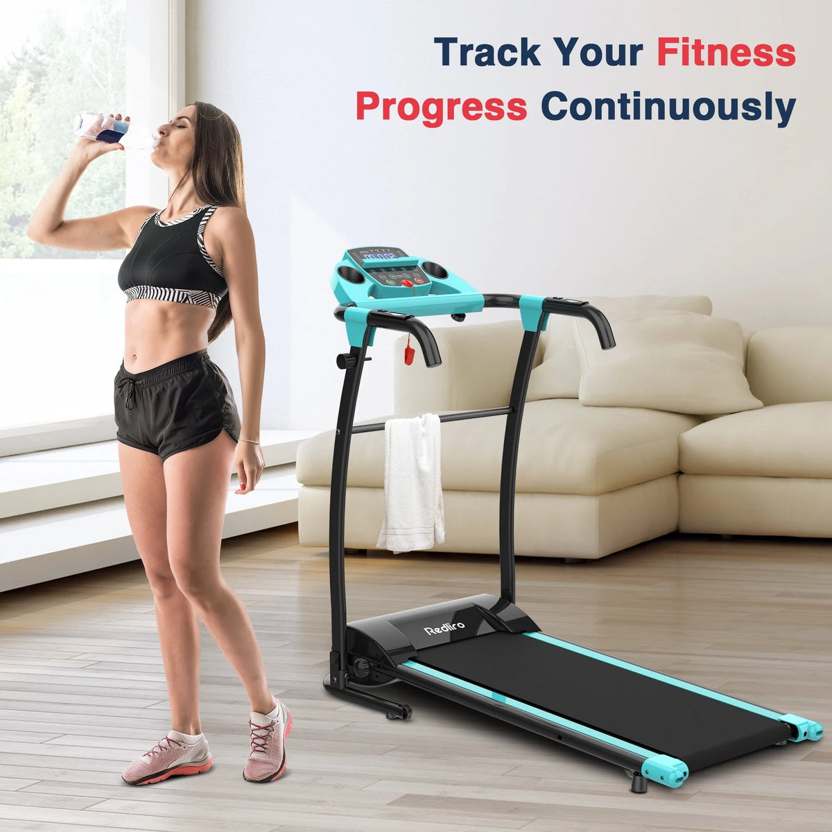 Portable Folding Treadmill Incline Electric Walking Running Machine V367005
