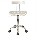 Silver and Chrome Swivel Chair P643