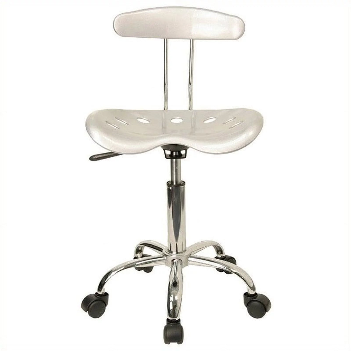 Silver and Chrome Swivel Chair P643