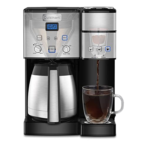 10-Cup Thermal Coffeemaker and Single-Serve Brewer, Stainless Steel T806369