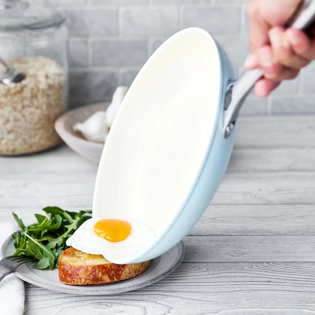 Light Blue Ceramic Non-Stick 10-Piece Cookware Set C3603