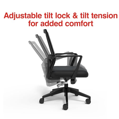 Black Ergonomic Mesh Office Desk Chair W6813