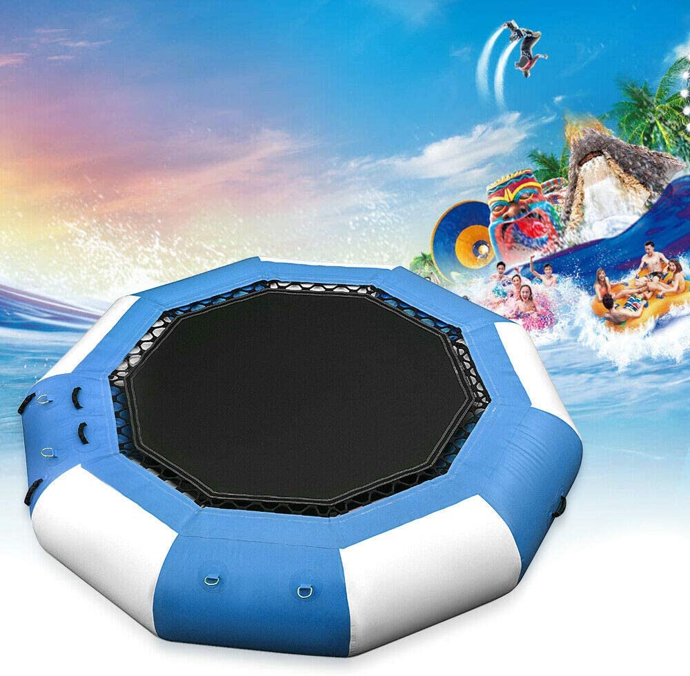 17Ft Inflatable Water Trampoline Jump Platform 400kg/ 880lb F95445