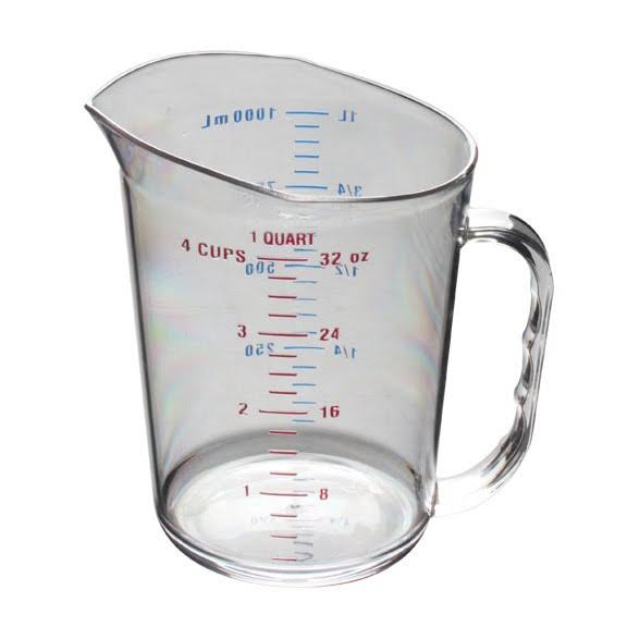 Clear Polycarbonate Measuring Cup, Pack of 24 O99705