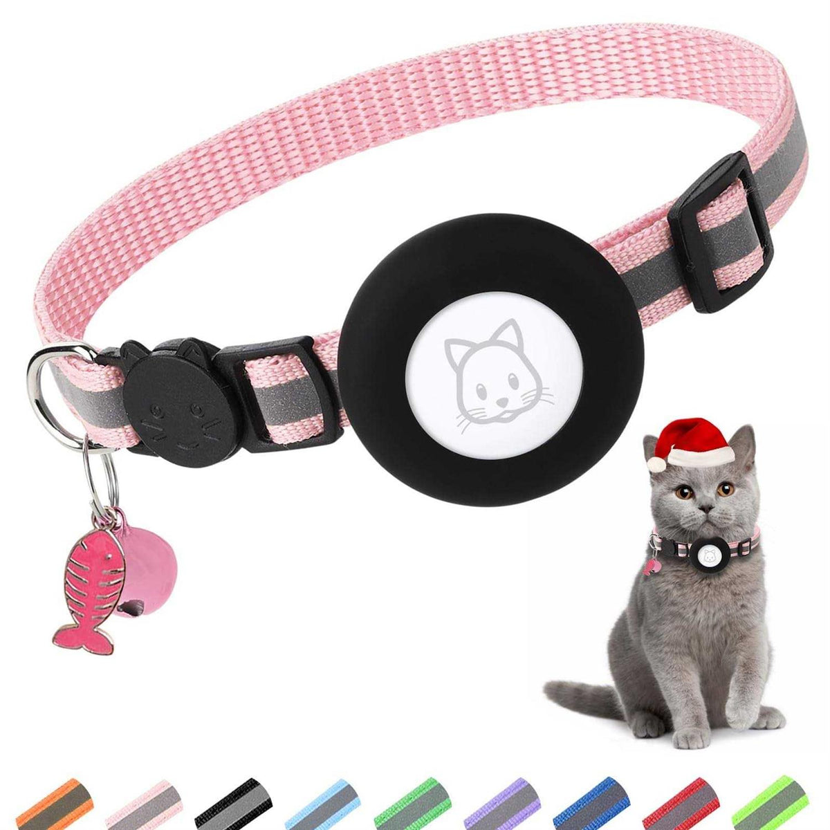 Cat Collar with Bell and Safety Buckle H4041