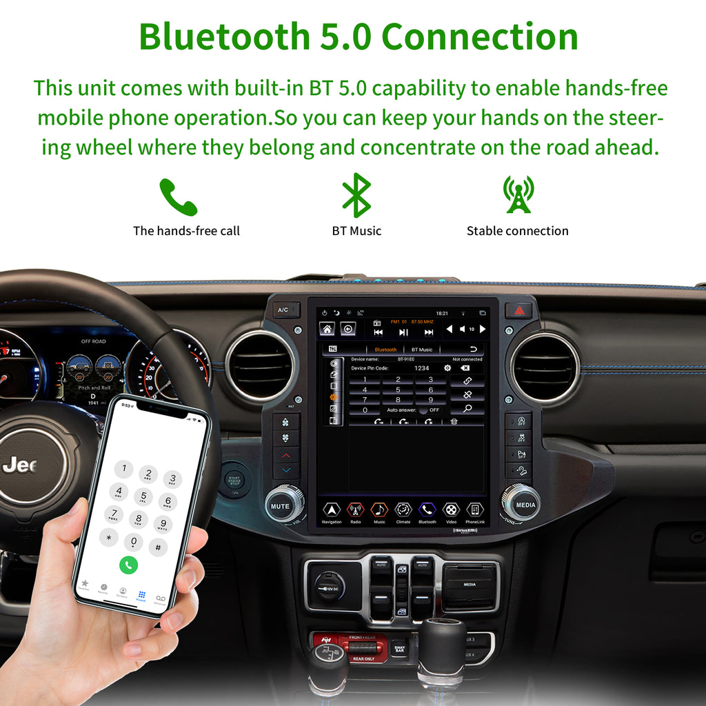 12.1 inch Touch Screen Car Radio Stereo with Apple Carplay U1028