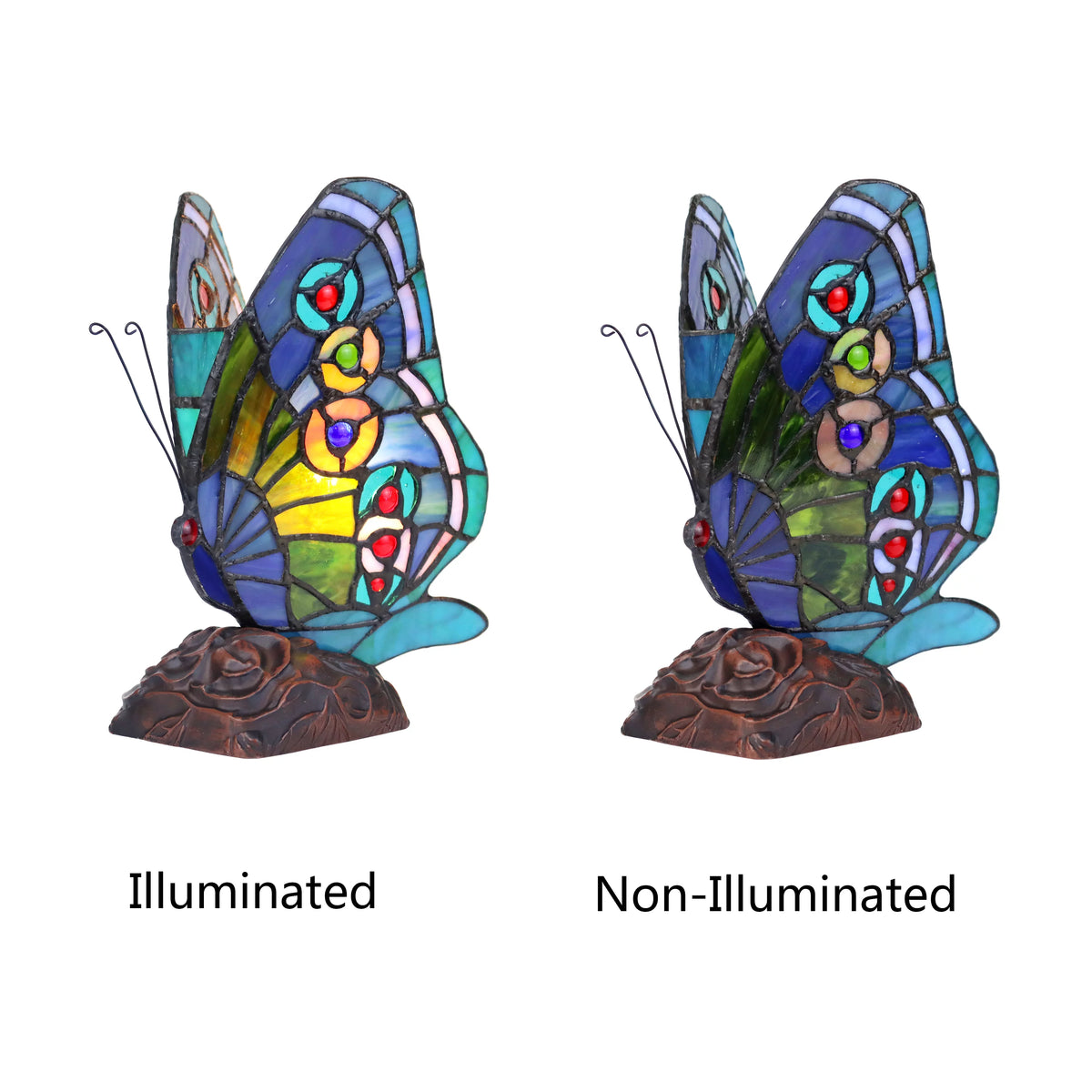 1 Light Butterfly Accent Table Lamp U37161