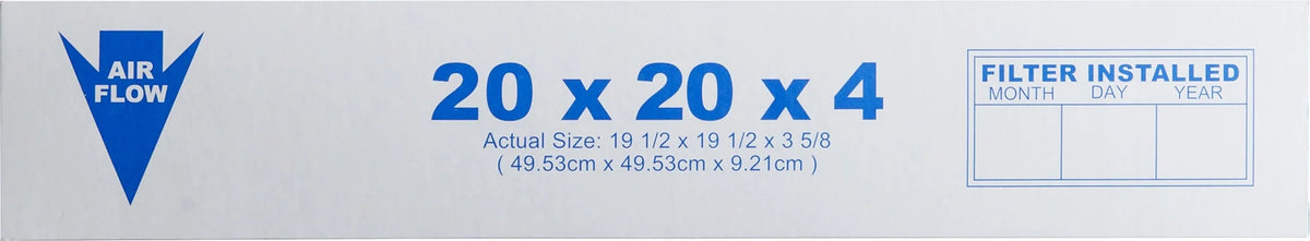 20x20x4 Pleated Air Filters MERV 15 Carbon 1 Pack L6258
