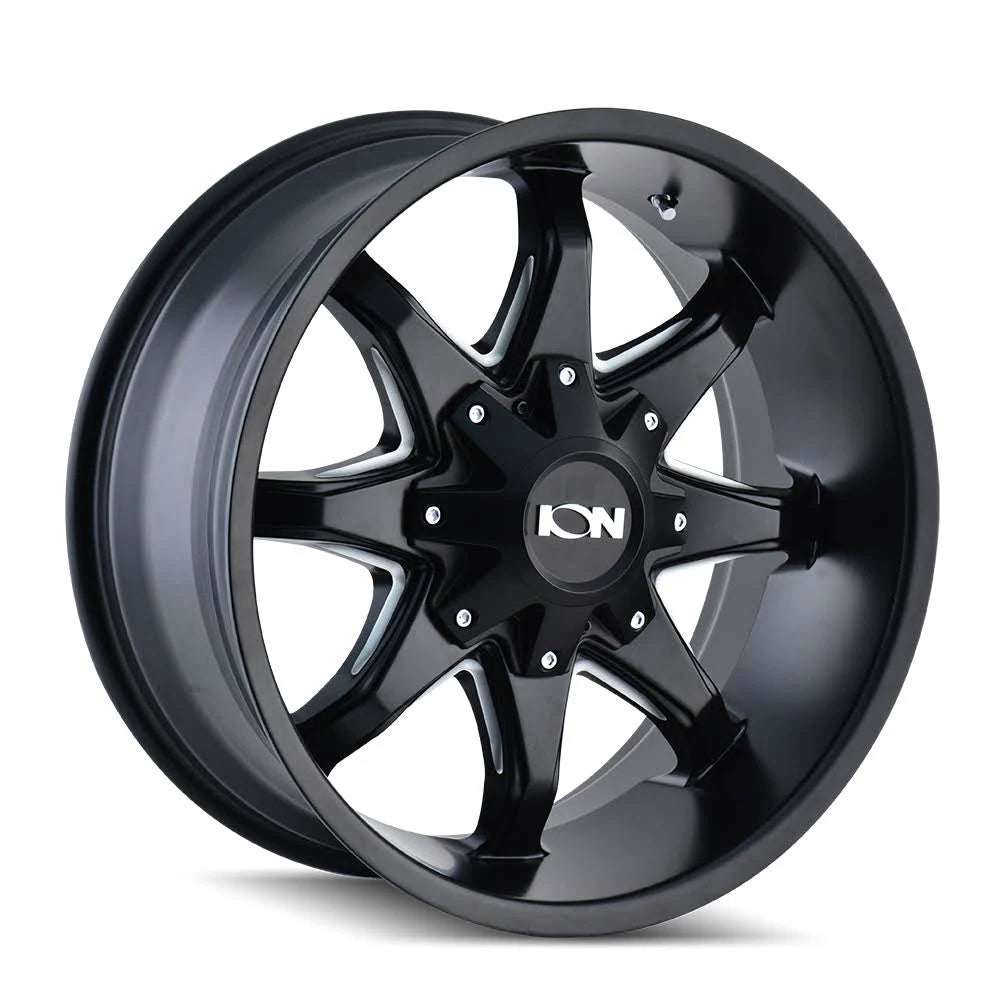 Satin Black 17x9 Milled Spokes Wheel K865