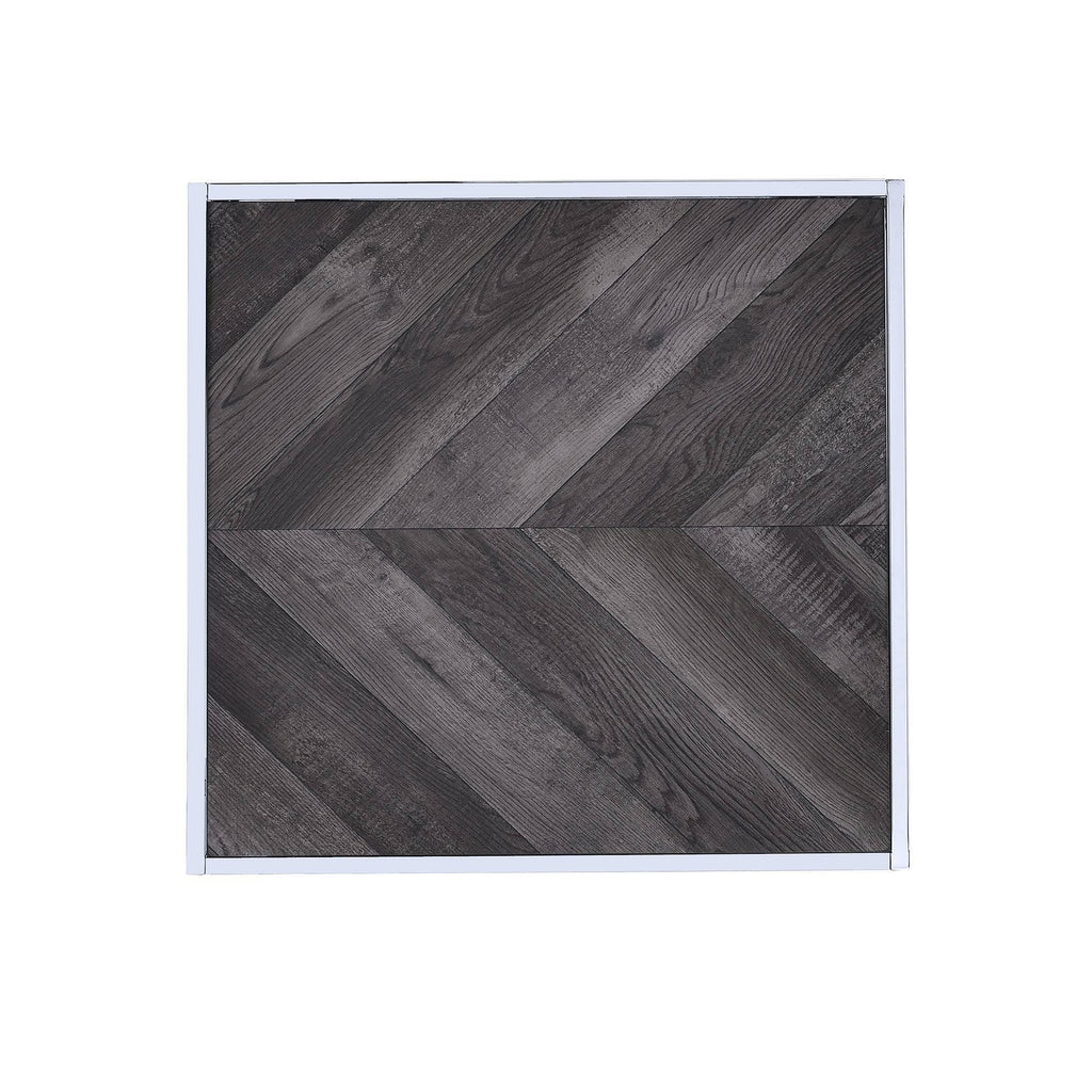 Chrome Square End Table T13392