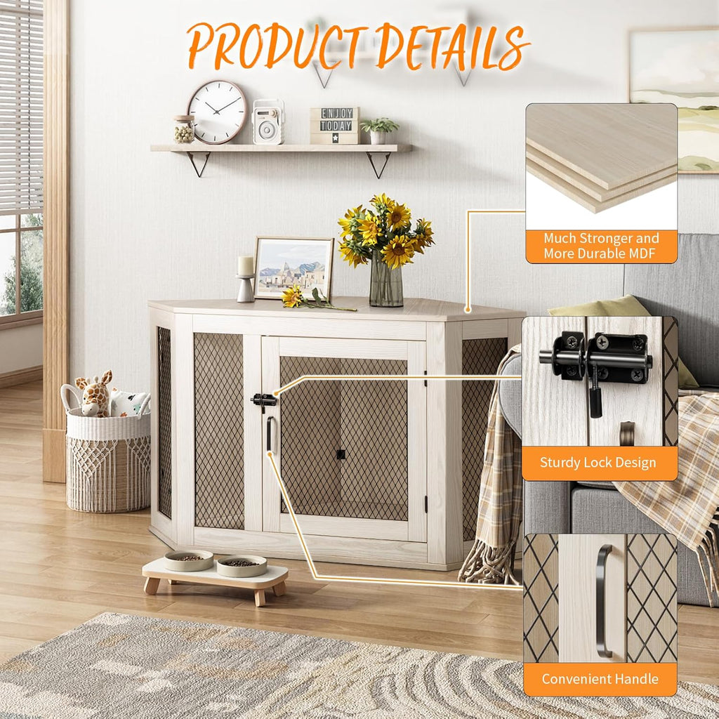 44/58inch Wooden Dog Kennel with Mesh X659