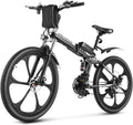 26" Folding Electric Mountain Bike with Magnesium Alloy Integrated Wheel F177941