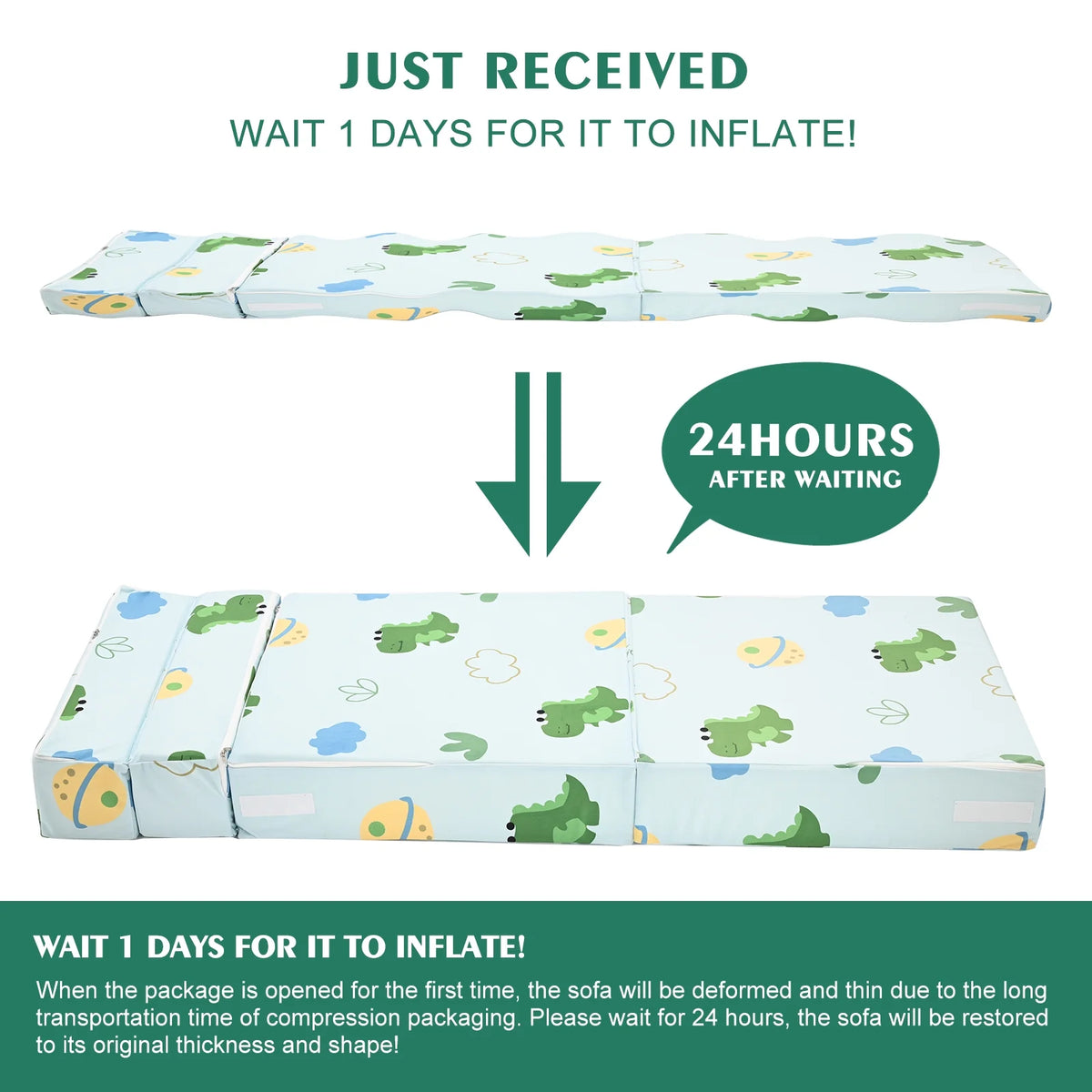 Folding Sofa Bed Floor Mattress C652334