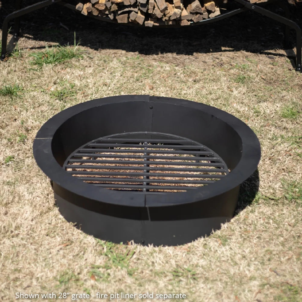 Round 36.5in Heavy Duty 1/2in Steel Fire Pit Grate W767140