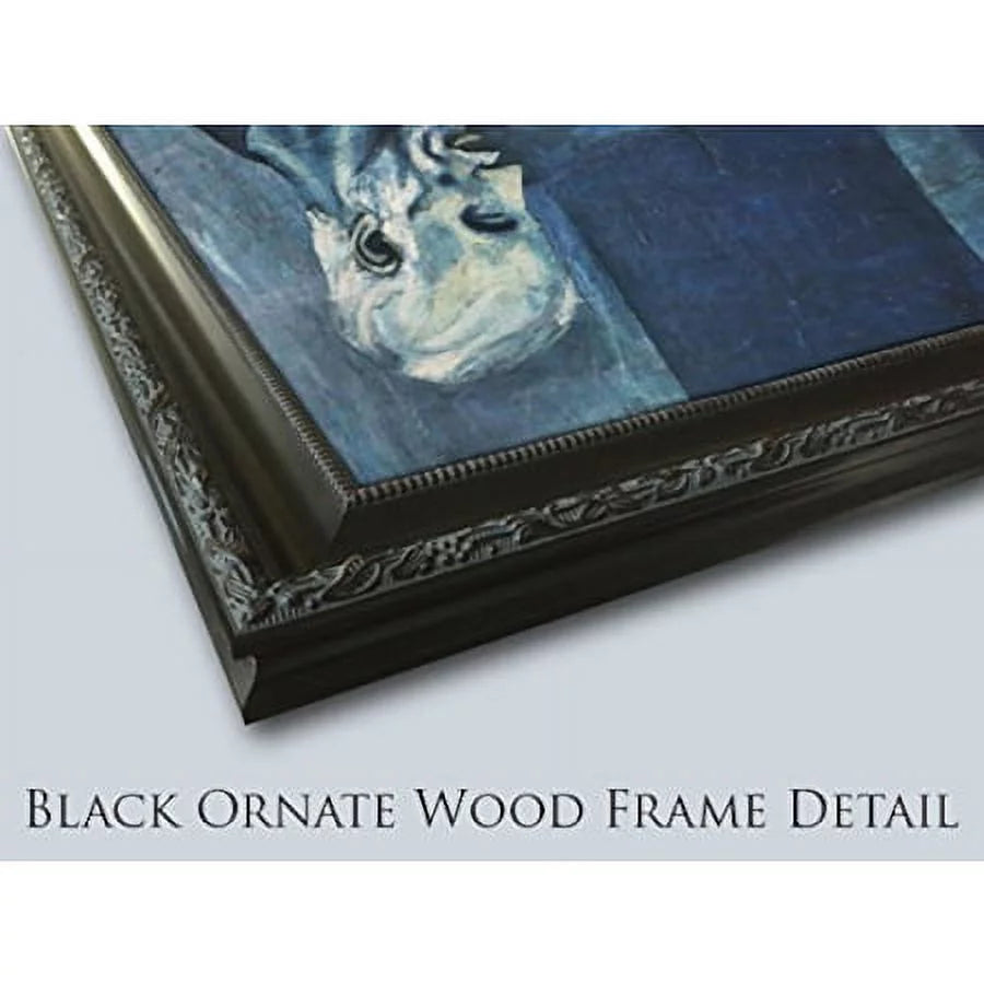 Black Ornate Wood Framed 15x15 Art Print T521