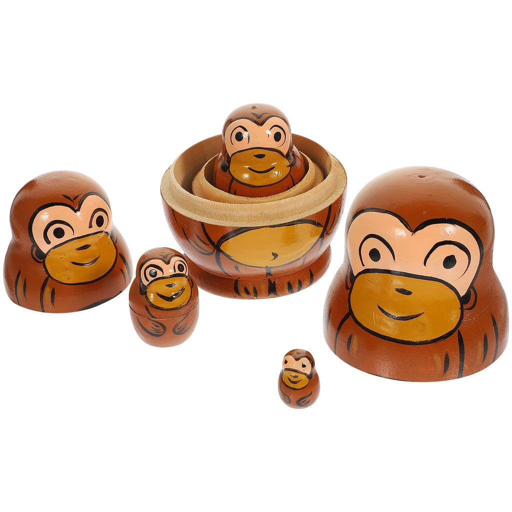 3 Sets Stacking Dolls Russian Matryoshka Dolls Cartoon Dolls B772107