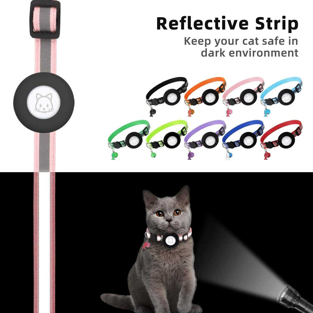 Cat Collar with Bell and Safety Buckle H4041