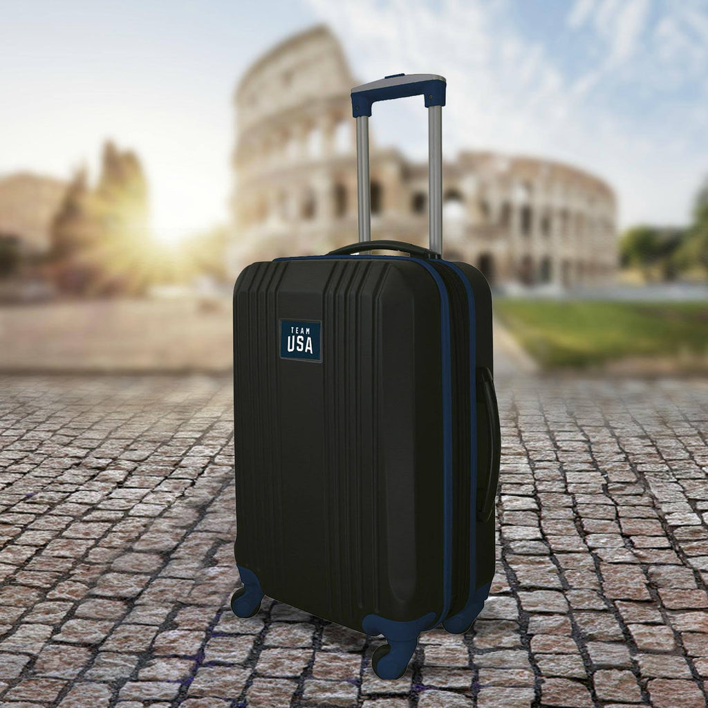Red Hardcase Two-Tone Spinner Carry-On X7898