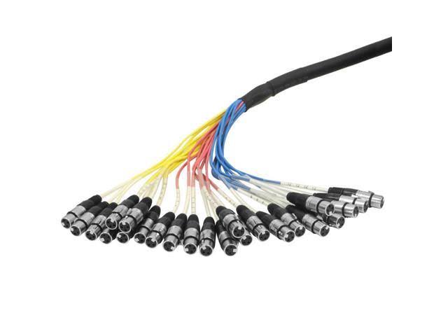 24 Channel XLR Multi-Patch Snake Cable 25 Feet P120