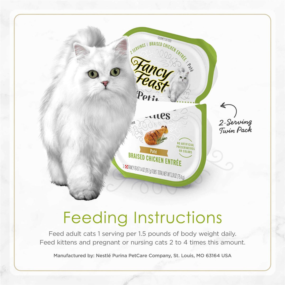 Braised Chicken Entree Wet Cat Food W9286