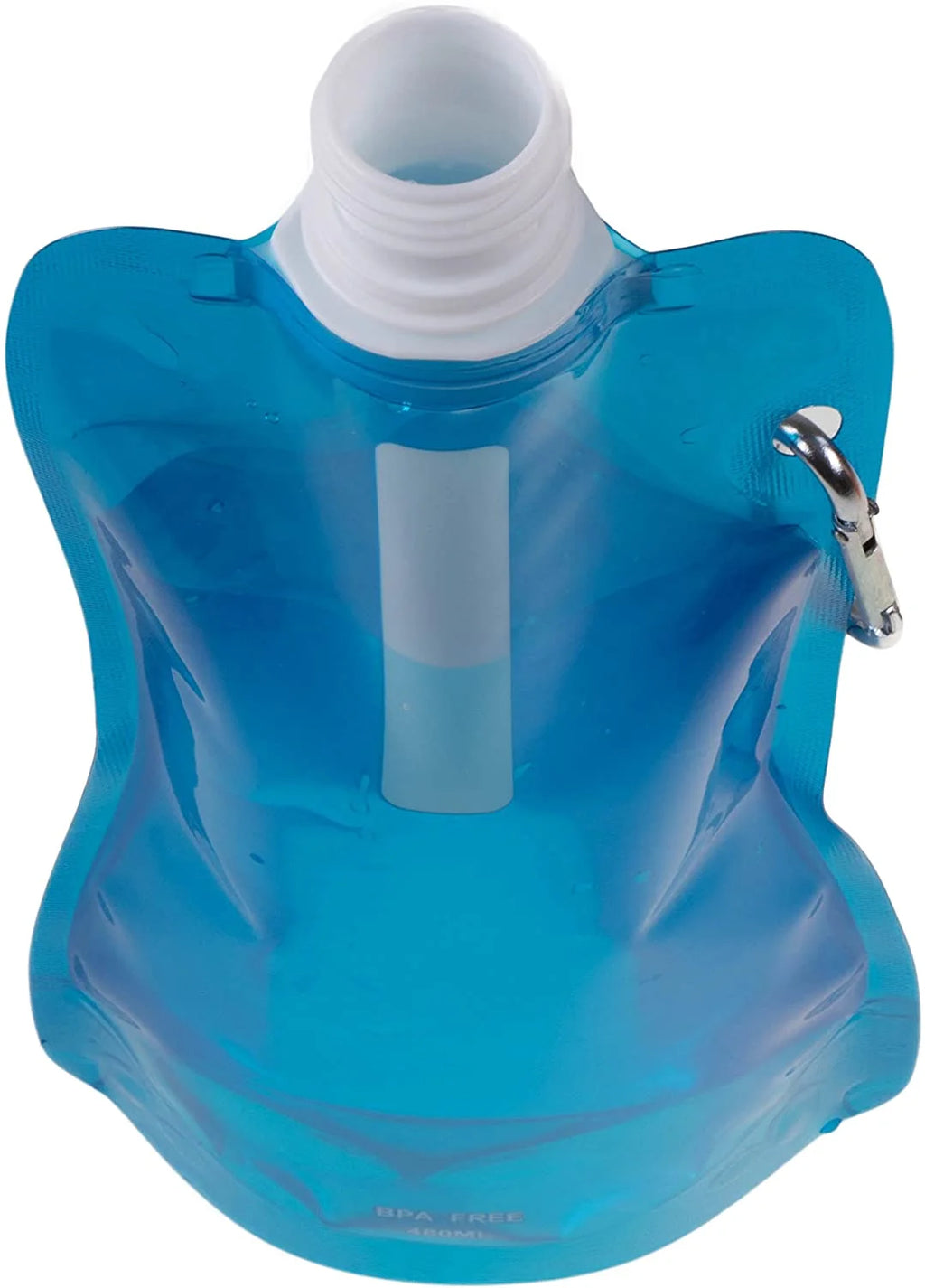 Collapsible Sports Water Bottle 3 Pack, 480 mL, Blue, Orange, and Green T535150