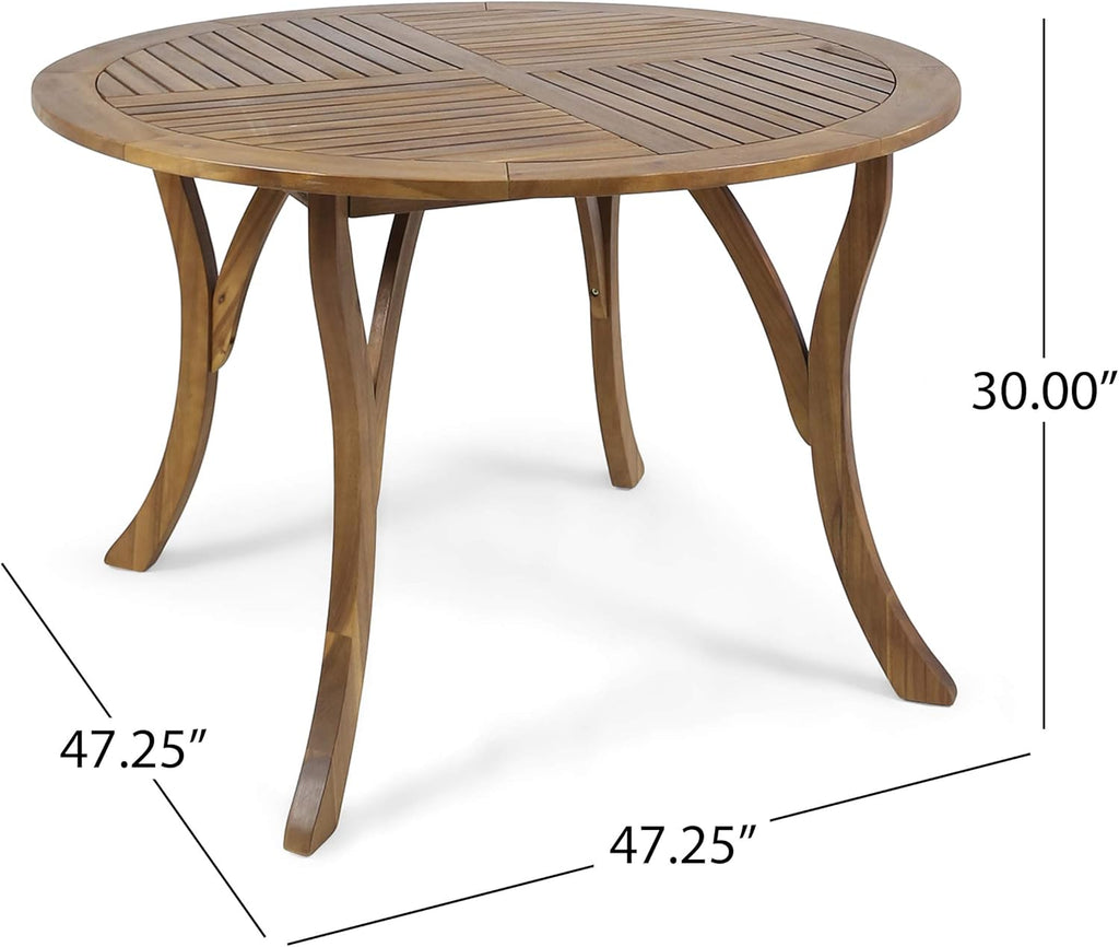 47 Round Acacia Wood Dining Table R263405