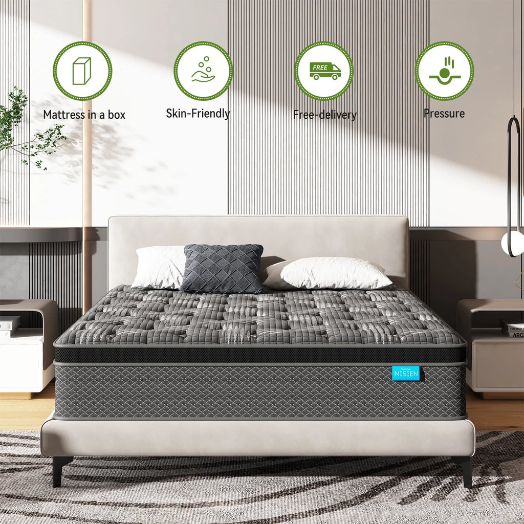 CertiPUR-US Certified Memory Foam Pocket Spring Hybrid Mattress J549
