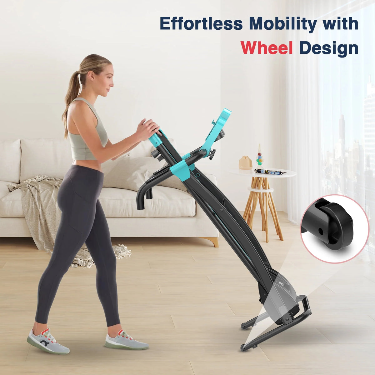 Portable Folding Treadmill Incline Electric Walking Running Machine V367005