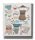Coffee Chart I v2 Gingham Giclee Canvas Wall Art P29635