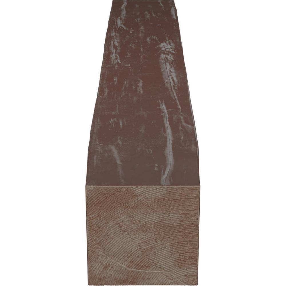 Aged Pecan Faux Wood Fireplace Mantel J5638