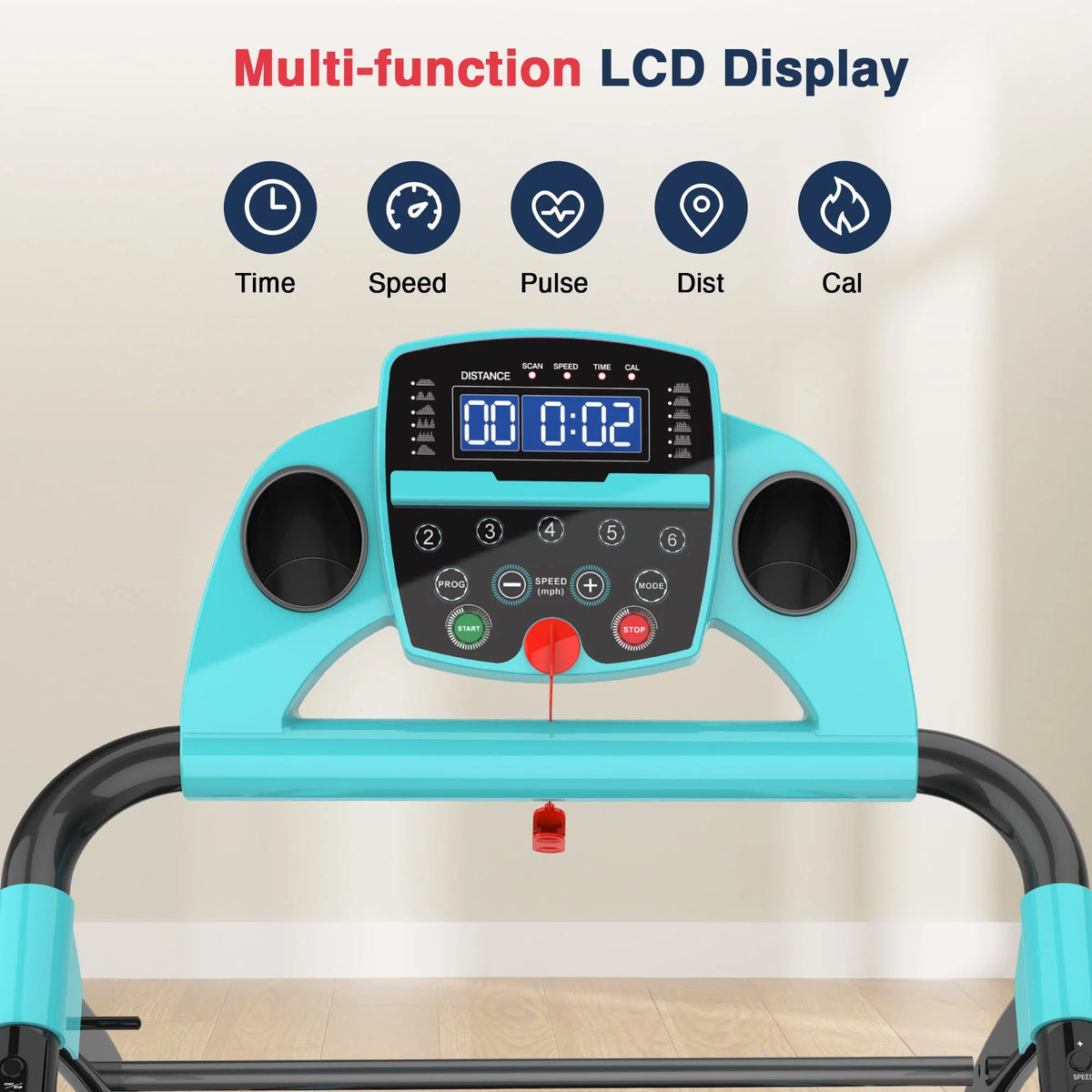 Portable Folding Treadmill Incline Electric Walking Running Machine V367005