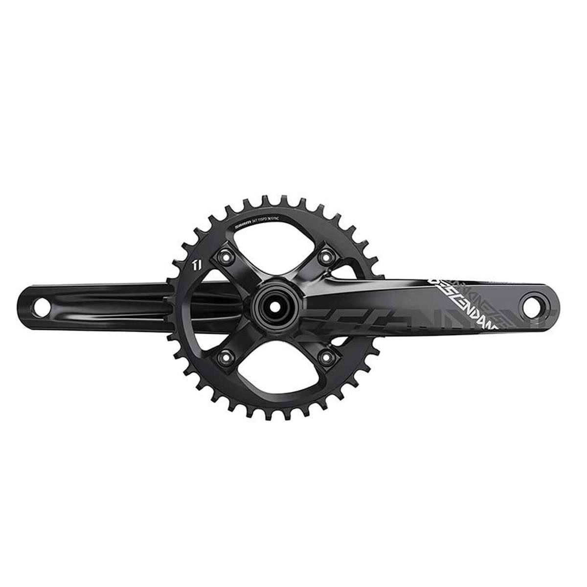 165mm 34T Black Crankset X39003