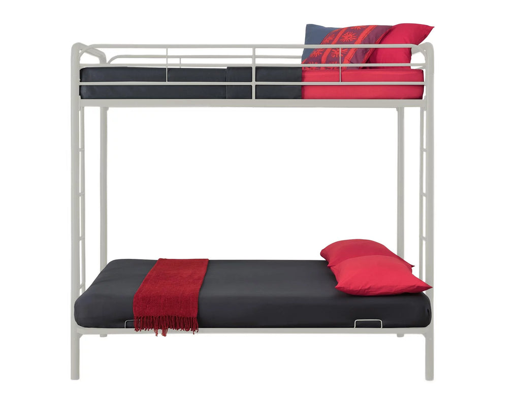 Black Twin over Futon Metal Bunk Bed T374200