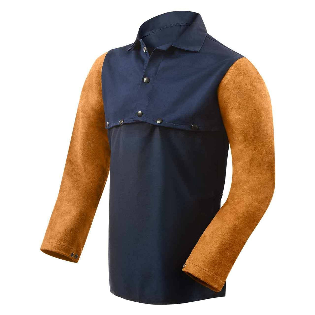 Cotton Leather Cape Sleeves and Bib I9095