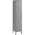 Gray 2 Door Double Tier Locker I872225