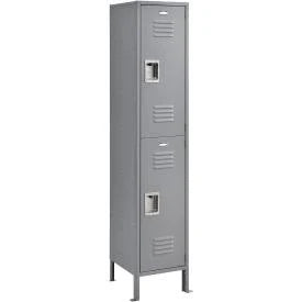 Gray 2 Door Double Tier Locker I872225
