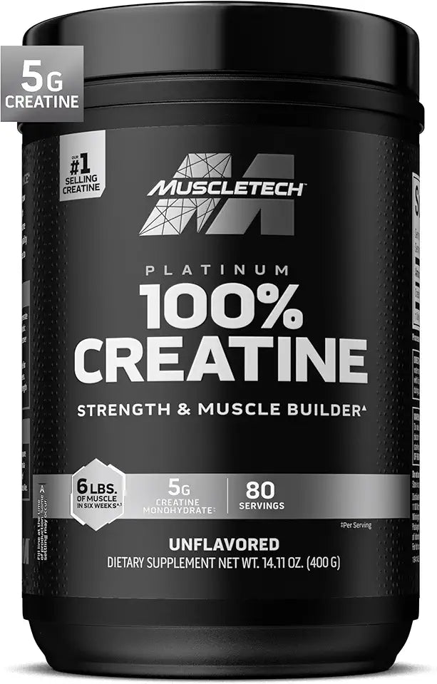 Unflavored Micronized Creatine Monohydrate Powder 80 Servings A959