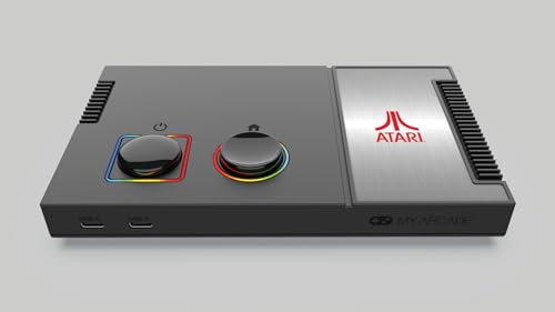 Retro Video Game Console with 200+ Games, Wireless Joysticks, RGB LED Lights R50407