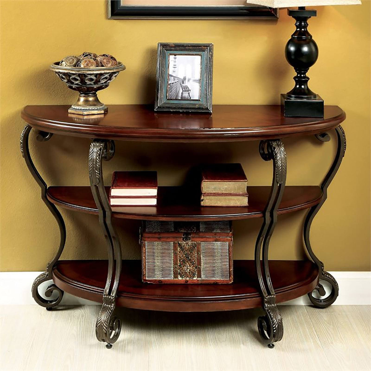 Brown Cherry Console Table Q8102