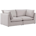 Beige Linen Textured Modular Sofa T41718