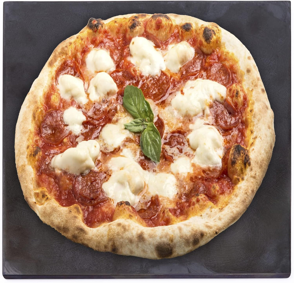 Pre-Seasoned Carbon Steel Baking Pizza Stone & Flat Top Grill Cookware R25479