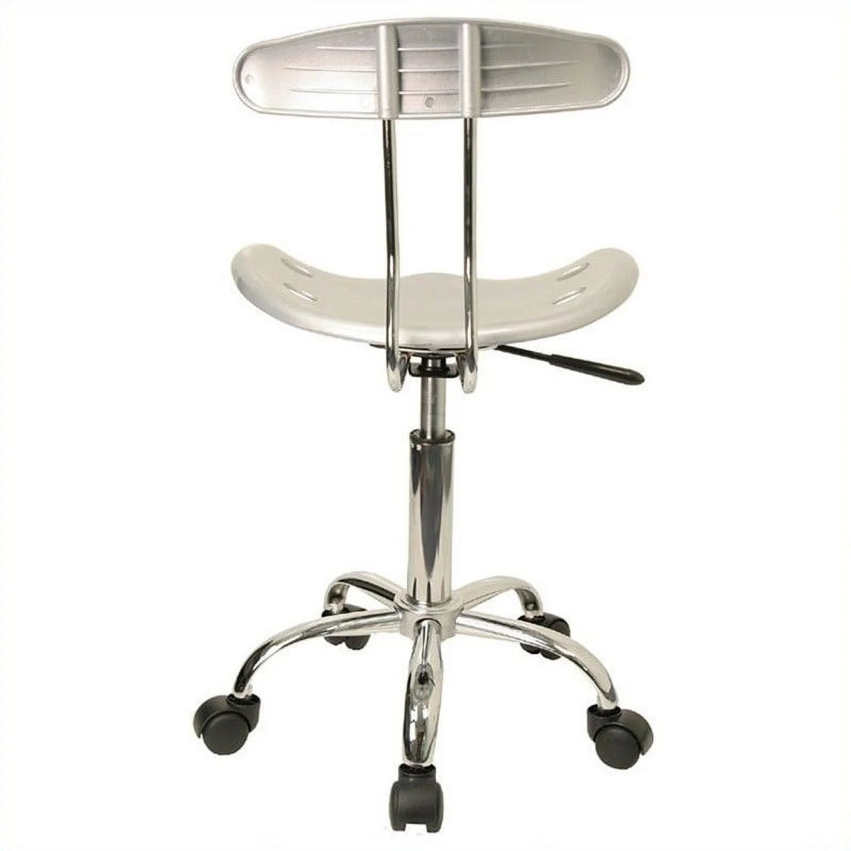 Silver and Chrome Swivel Chair P643