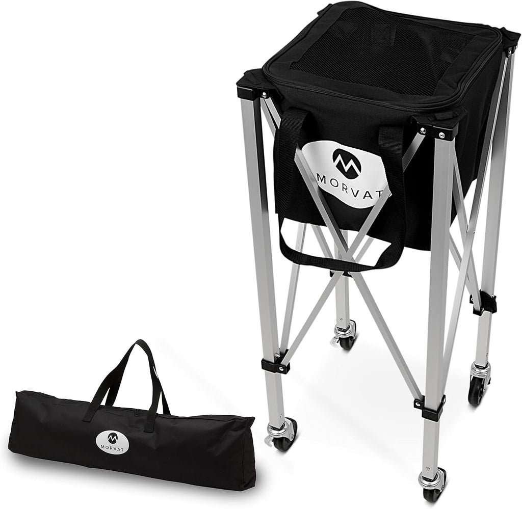 Tennis Ball Cart Holds 150 Balls with Carry Bag I36371