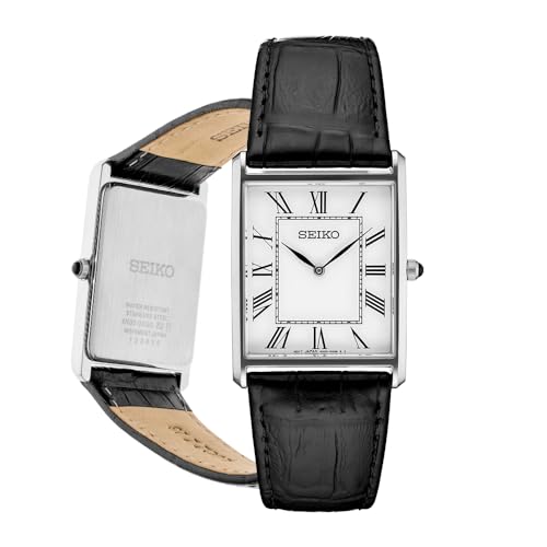 Water Resistant Stainless Steel Leather Strap Watch Y310379
